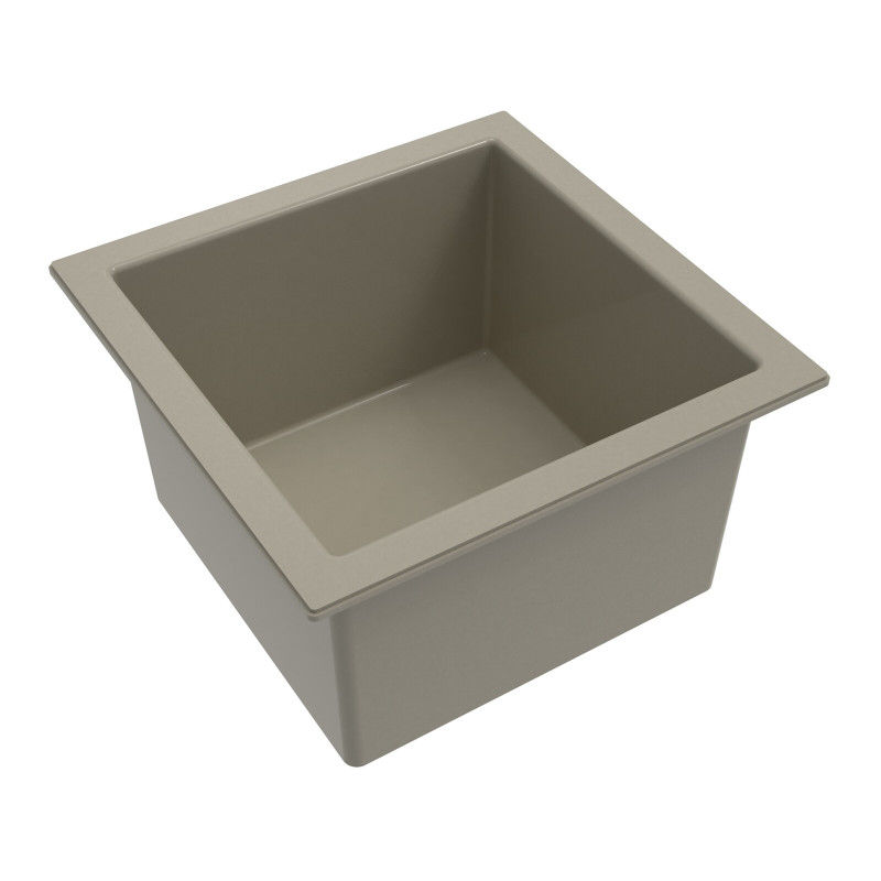 Bac simple gris sans trop-plein 30x30 cm (réf. 77012)