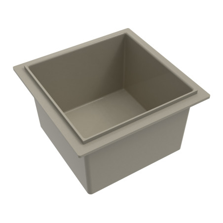 Bac simple gris sans trop-plein 30x30 cm (réf. 77016)