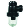 Siphon de laboratoire avec culot en verre ø 40 mm