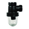 Siphon de laboratoire avec culot en verre 33 x 42