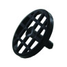 Grille d'évacuation pour bonde de laboratoire ø 50 mm noire