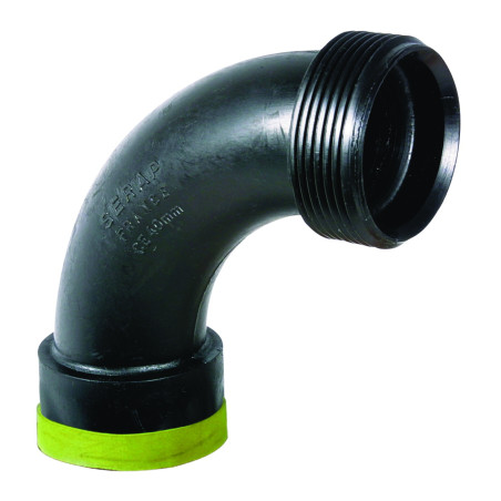 Coude court ø 40 mm à 90° femelle-mâle