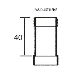Union de raccordement ø40 femelle-mâle
