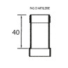 Union de raccordement ø40 femelle-mâle