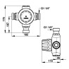 Mitigeur centralisé Prestotherm 134L