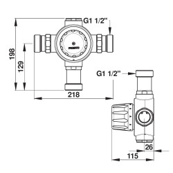 Mitigeur centralisé Prestotherm 188l