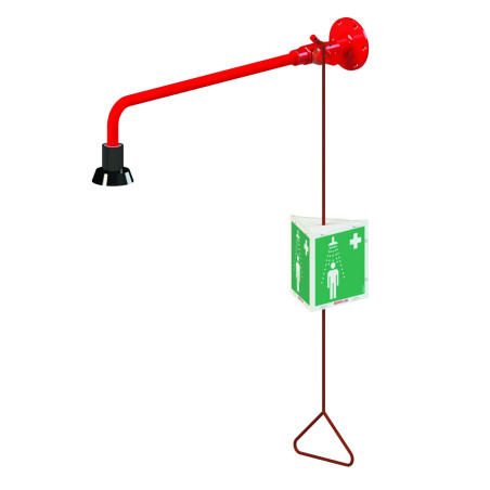 Douche alimentation apparente 1/2 avec 1 tete