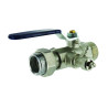 Robinet d'arrêt G1/2" avec purgeur