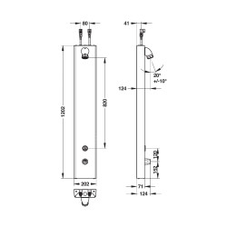 Panneau plp touch®-version legionelle-inox-al ar