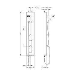 Prestotem 2 monocommande mitigeur douche et douchette