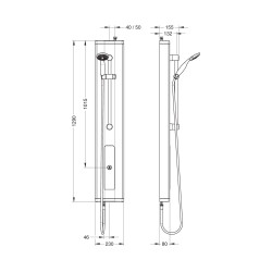 Prestotem 2 Touch robinet douche temporisé tactile et douchette
