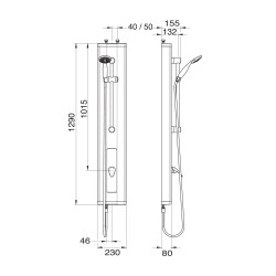 Prestotem 2 monocommande mitigeur douche santé douchette