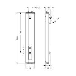 Prestotem 2 Touch PLP mitigeur thermostatique douche anti-légio