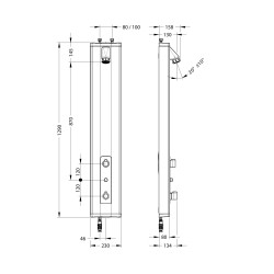 Prestotem 2 Mastermix mitigeur thermostatique douche bi-commande inverseur