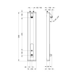 Prestotem 2 Touch mitigeur thermostatique douche temporisé tactile