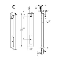 Prestotem 2 Sensor robinet douche temporisé sans contact secteur