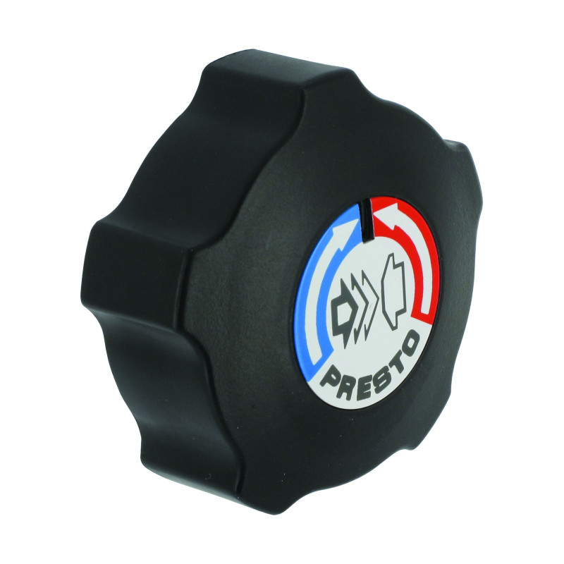 Volant pour mitigeur de douche Alpa avec bouton noir et pastille