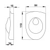 Plastron bascule pour douche temporisée DL 400 SE