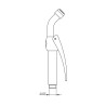 Douchette lave-bassin 45°