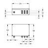 Transformateur 230 V AC / 12 V AC boîtier étanche IP65, 6 à 10 robinets (35 VA)