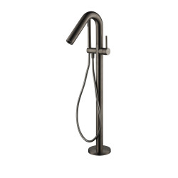 Colonne bain-douche îlot ORTENCE PVD gun métal