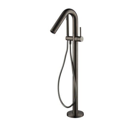 Colonne bain-douche îlot ORTENCE PVD gun métal
