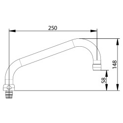 Sachet bec double cintrage a250 h58