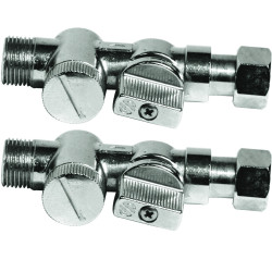 Robinet d'arrêt droit M3/8" avec filtre (x2)