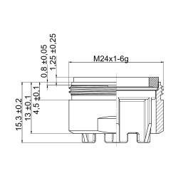 10 brise-jet verts complets M24x1