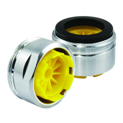 10 brise-jet jaunes complets M24x1