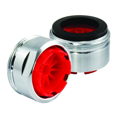 10 brise-jet rouges complets M24x1