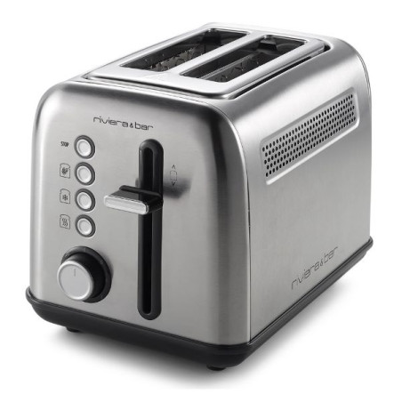 RIVIERA & BAR Grille-pain 2 fentes - Inox brossé - QGP220