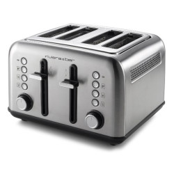 RIVIERA & BAR Grille-pain 4 fentes - Inox brossé - QGP240
