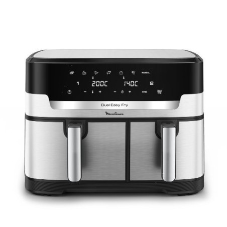 MOULINEX FRITEUSE À AIR DUAL EASY FRY XXL, CUISSON SYNCHRONISÉE, CAPACITÉ DE 11 *