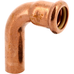 Coude à sertir sur tube cuivre GAZ 90° MF 10001A Ø22