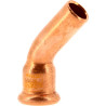 Coude à sertir sur tube cuivre GAZ 45° MF Ø35