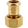 Raccord 2 pièces à sertir laiton GAZ Ø18-1/2"