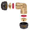 Coude solaire CU22 3/4" - Raccord à compression
