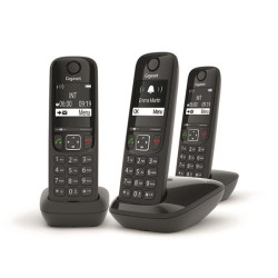 GIGASET Téléphone résidentiel AS690TRIONOIR