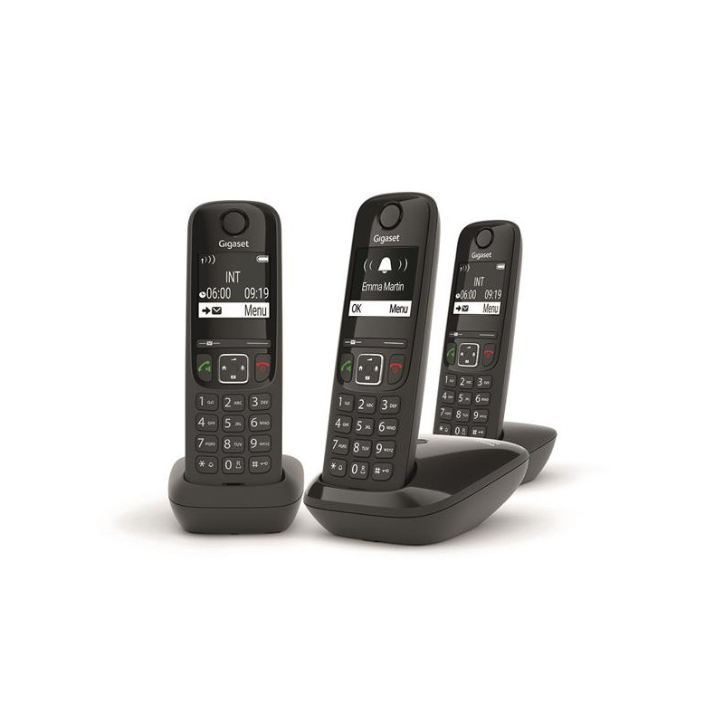 GIGASET Téléphone résidentiel AS690TRIONOIR