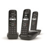 GIGASET Téléphone résidentiel AS690TRIONOIR