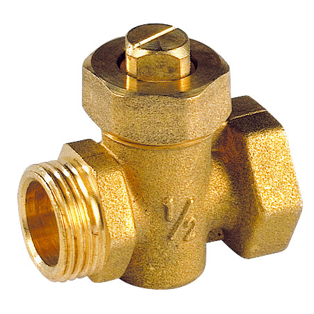 Robinet Boisseau Laiton  3/8"MFpour vidange  7 bar 90°C