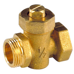 Robinet Boisseau Laiton 1/2"MFpour vidange  7 bar 90°C