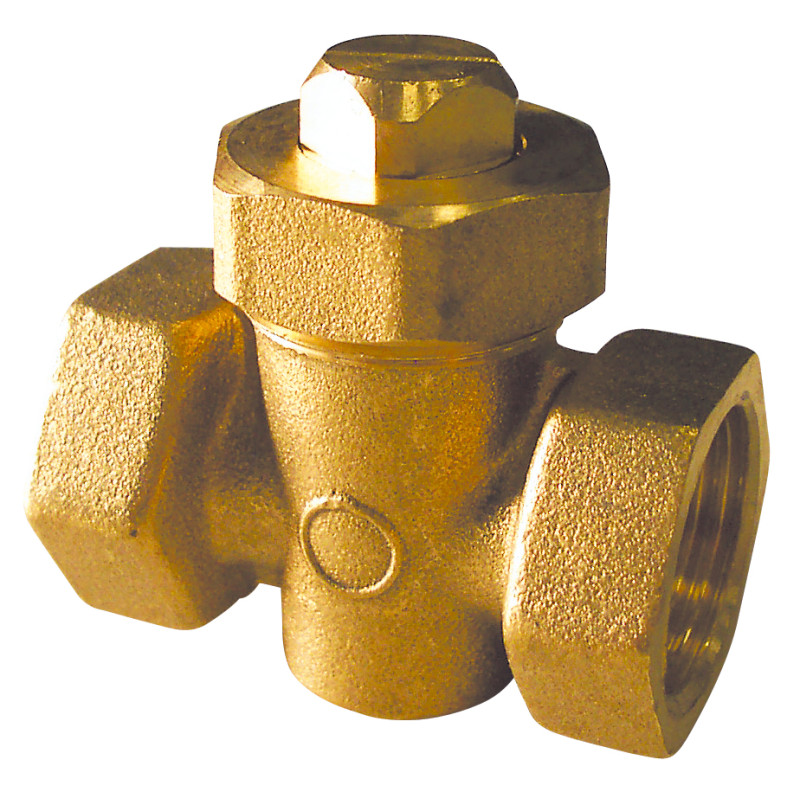 Robinet Boisseau Laiton  3/8"FFpour vidange  7 bar 90°C