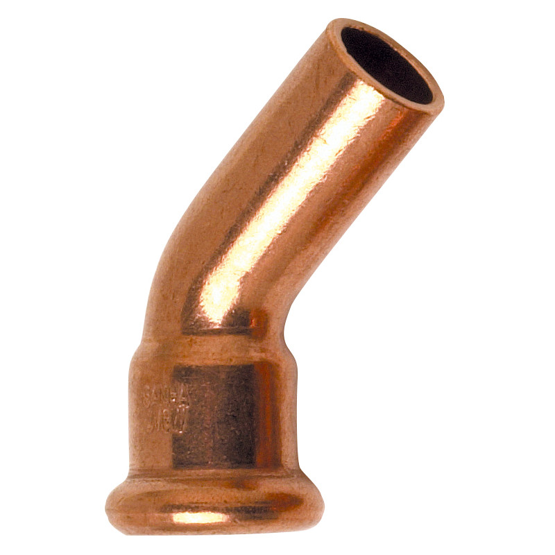 Courbe 45° MF  6040 Cu à sertir Ø35 pour tube Cuivre Chauff. & Sanitaire