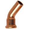 Courbe 45° MF 6002A Cu à sertir Ø54 pour tube Cuivre Chauff. & Sanitaire