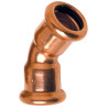 Courbe 45° FF  6041 Cu à sertir Ø35 pour tube Cuivre Chauff. & Sanitaire