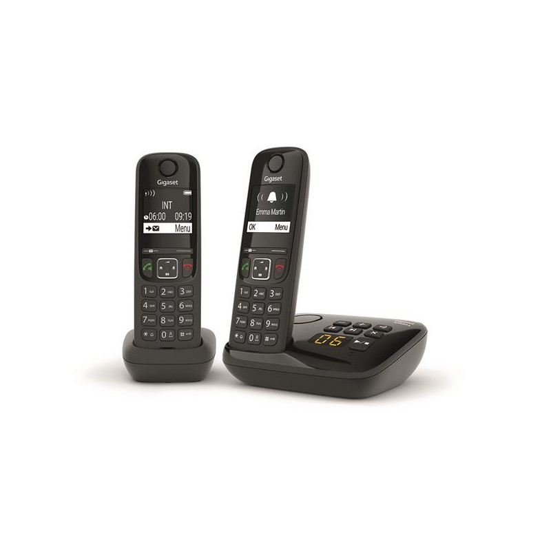 GIGASET Téléphone résidentiel AS690ADUONOIR