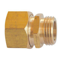 Raccord BICONE droit 704B M 1/4 - 8pour tube Cuivre