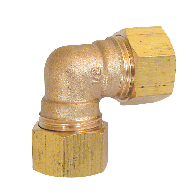 Raccord BICONE Coude Egal  705B - 15pour tube Cuivre